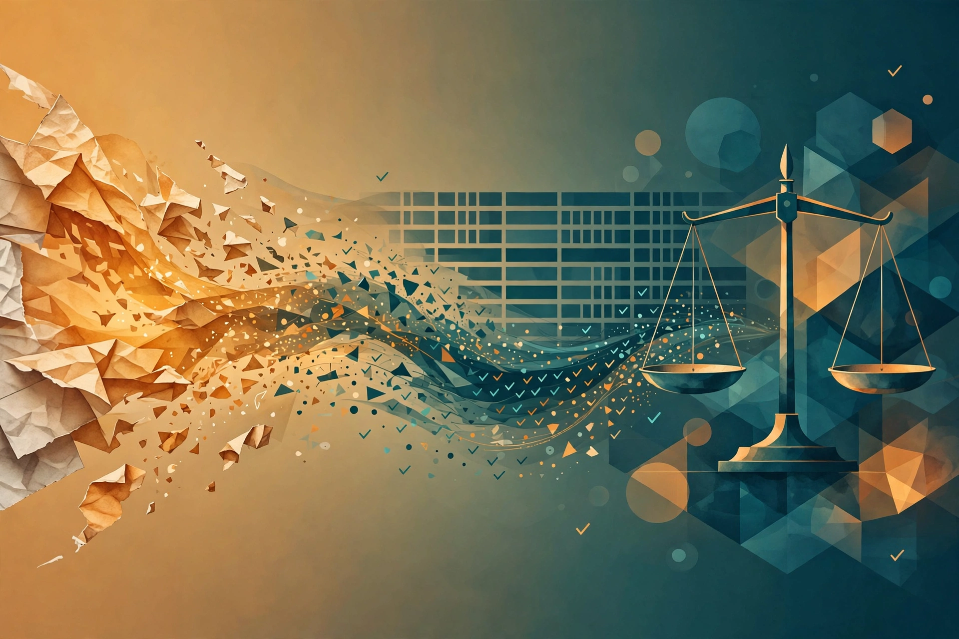 AI bank reconciliation: paper statements transforming into a balanced digital ledger